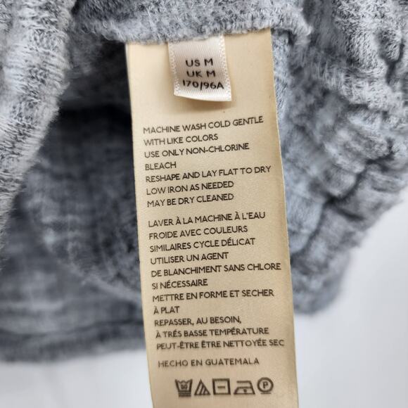 Anthropologie Long Sleeve Drop Shoulder Cinched Hem Pullover Sweater Size Medium - Picture 3 of 6